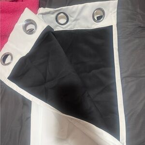 WHITE BLACK OUT CURTAINS